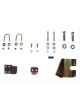 Rancho Bracket, Steering Stabilizer, Steel, Kit