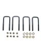 Rancho U-Bolts, Steel, Zinc Plated, 1/2 In. Diameter, Round-Style, Jeep