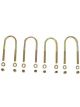 Rancho U-Bolts, Steel, Zinc Plated, 1/2 In. Diameter, Round-Style, Jeep