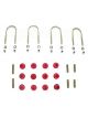 Rancho U-Bolts, Steel, Zinc Plated, 1/2 In. Diameter, Round Style, Jeep