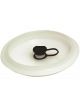 Devilbiss Paint Gun Cup Lids, Plastic, White, Pair