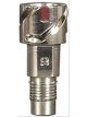 Devilbiss Paint Gun Cup Adapter, Stainless Steel, Natural, Each