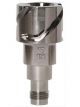 Devilbiss Paint Gun Cup Adapter, Stainless Steel, Natural, Each
