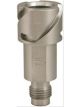 Devilbiss Paint Gun Cup Adapter, Aluminum, Clear Anodized, Each
