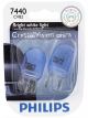 Philips Auto Lighting Light Bulbs, Miniature, Crystal Vision 7440T-6