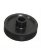 Vortech Supercharger Pulley, Serpentine, 6-Groove, Aluminum, Black,