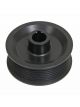 Vortech Supercharger Pulley, Serpentine, 8-Groove, Aluminum, Black,