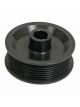 Vortech Supercharger Pulley, Serpentine, 8-Groove, Aluminum, Black