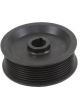 Vortech Supercharger Pulley, Serpentine, 8-Groove, Aluminum, Black,