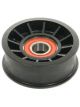Vortech Idler Pulley, Serpentine, Plastic, Smooth, Black, 3.0 In.