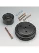 Vortech Crankshaft Pulley, V-Belt, 1-Groove, 5.9 In., Aluminum, Na