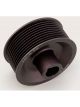 Vortech Pulley, Supercharger, Serpentine, Aluminum, Black Anodized