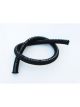 Vortech Hose, Oil Drain, Black, Braded Fiber, Nitrile Liner, 1/2 In