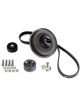 Vortech Supercharger Pulleys, Serpentine, Aluminum, Black Powdercoa