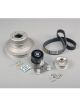 Vortech Supercharger Pulleys, Serpentine, Aluminum, Black Powdercoa