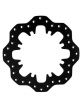 Wilwood Brake Rotor Solid Cross-Drilled Steel Black Universal Each