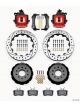 Wilwood Disc Brakes Rear Drilled Slotted Rotors Red 1-Piston Cal