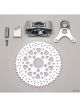 Wilwood Brake Caliper Rotor Billet Aluminum Chrome 4-Piston Cross D