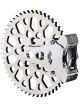 Wilwood Brake Caliper Rotor Billet Aluminum Chrome 4-Piston Cross D