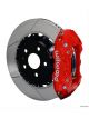 Wilwood Disc Brakes Aero4 Rear Slotted Rotors 4-Piston Red Calipe