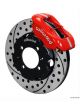Wilwood Disc Brake Front Big Brake Drilled/Slotted Rotors 4-Pist