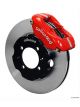 Wilwood Disc Brake Front Big Brake Slotted Rotors 4-Piston Red Ca