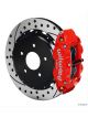 Wilwood Disc Brakes Rear 4R Drilled/Slotted Rotors 4-Piston Red