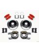 Wilwood Disc Brakes D154 Rear Rotors 2-Piston Calipers Red Parki
