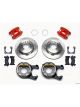 Wilwood Disc Brakes D154 Rear Solid Surface Rotors 2-Piston Red C