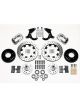 Wilwood Brake Kit Drilled Rotors Polished Four Piston Calipers Fro (140-7676DP)