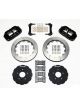 Wilwood Brake Kit Slotted Rotors Six Piston Black Calipers Front Che