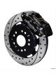 Wilwood Disc Brakes Front Cross-Drilled Slotted Rotors Black 4-Pist (140-8292D)