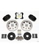 Wilwood Brake Kit Rotors Black Four Piston Calipers Front Mini Kit