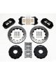 Wilwood Disc Brakes Front Cross-Drilled Slotted Rotors Black 6-Pis
