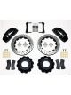 Wilwood Brake Kit 16 In. Drilled/Slotted Rotors Black 6-Piston Cal