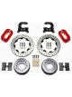 Wilwood Brake Kit Solid Rotor Red Four Piston Caliper Rear Ford Sm