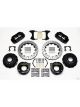 Wilwood Brake Kit Cross Drilled Rotor Black Four Piston Caliper Re