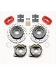 Wilwood Disc Brakes Rear Pro Series Drilled Rotors 4-Piston Calip