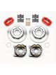 Wilwood Disc Brakes Rear Pro Series Solid Rotors 4-Piston Calipers
