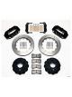 Wilwood Disc Brakes W4A Rear Slotted Rotors 4-Piston Black Calipers