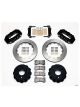 Wilwood Disc Brakes W4A Rear Slotted Rotors 4-Piston Black Calipers