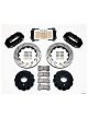 Wilwood Disc Brakes W4A Rear Slotted/Drilled Rotors 4-Piston Black