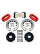 Wilwood Disc Brakes W4A Rear Slotted/Drilled Rotors 4-Piston Red
