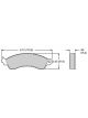 Wilwood Brake Pads Polymatrix E Semi-Metallic Rear Chevy Set