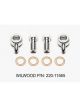 Wilwood Brake Fittings Straight Steel Natural 7/16 In. Banjo -3 An