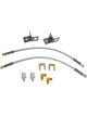 Wilwood Brakelines Flexline Kit 14.00 M10-1.50 If 1/8-27 Npt W/Brac