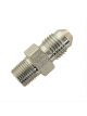 Wilwood Brake Fitting Adapter Straight Steel Zinc Finish 1/8-27 In.