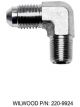 Wilwood Brake Line Fitting 90 Degree Steel Zinc Finish -4 An Male Th