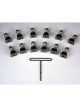 Wilwood Bolt 1/4 In.-28 0.75 Length Stainless Steel 12-Point Lock-Wi