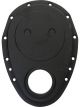 Aeroflow Sbc Alloy Timing Cover Kit Gaskets, Seal & Bolts Black